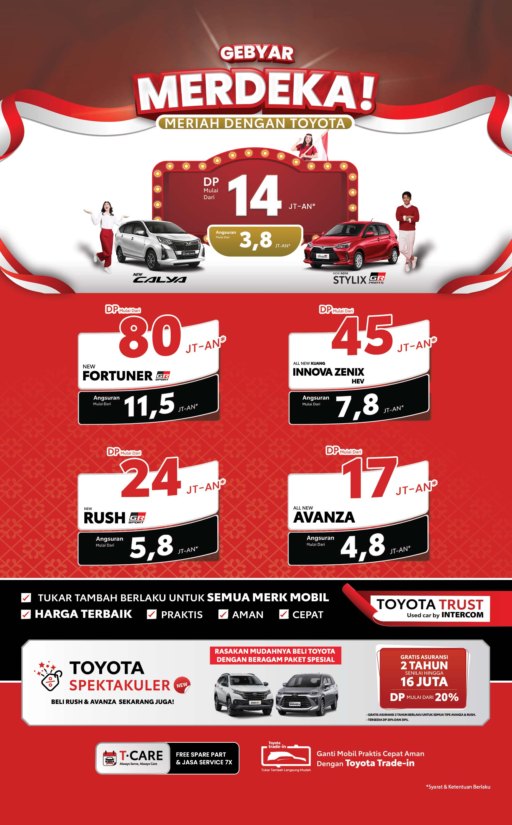 Promo Gebyar Merdeka Meriah dengan Toyota